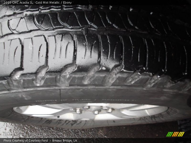 Gold Mist Metallic / Ebony 2010 GMC Acadia SL