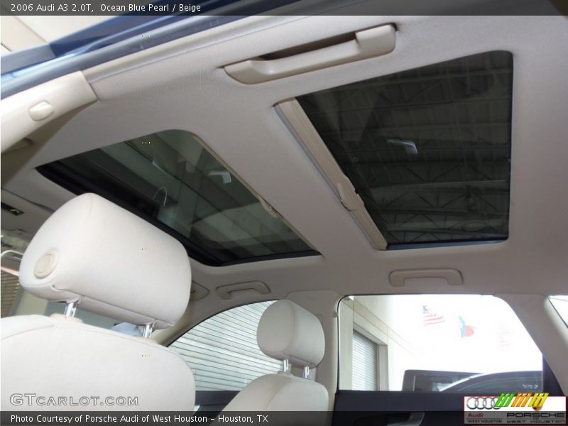 Ocean Blue Pearl / Beige 2006 Audi A3 2.0T