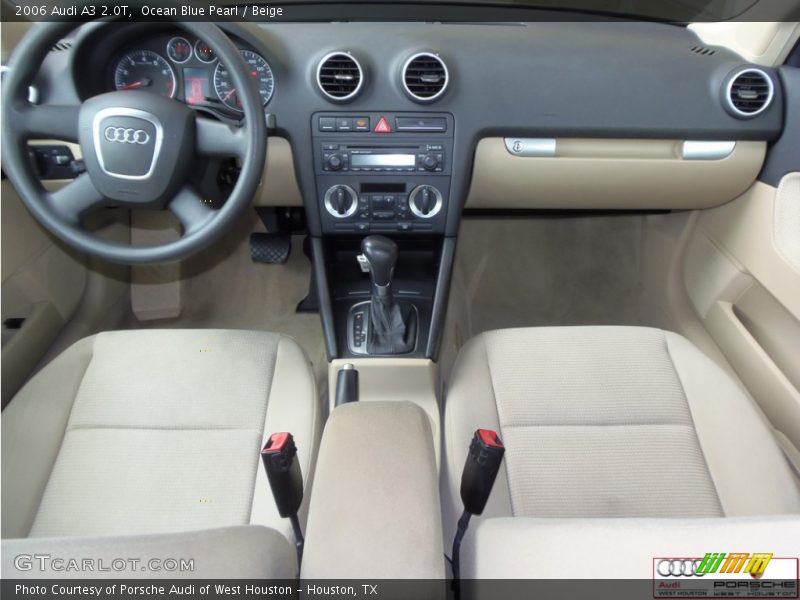 Ocean Blue Pearl / Beige 2006 Audi A3 2.0T