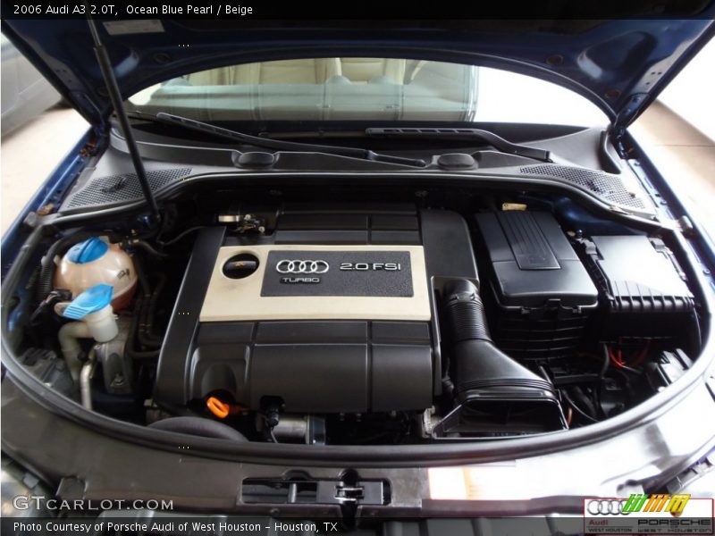 Ocean Blue Pearl / Beige 2006 Audi A3 2.0T