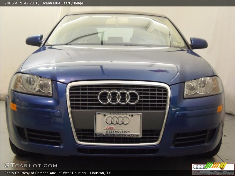 Ocean Blue Pearl / Beige 2006 Audi A3 2.0T
