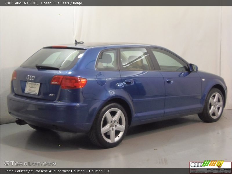 Ocean Blue Pearl / Beige 2006 Audi A3 2.0T
