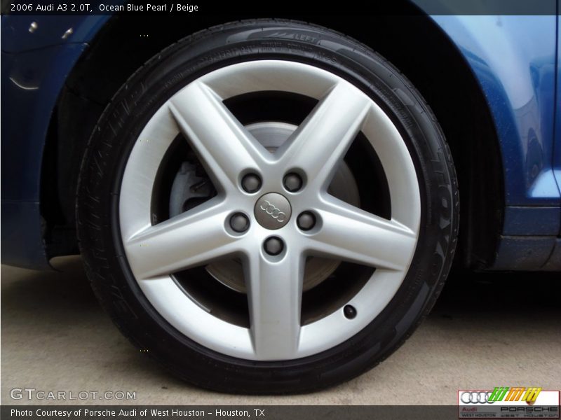 Ocean Blue Pearl / Beige 2006 Audi A3 2.0T