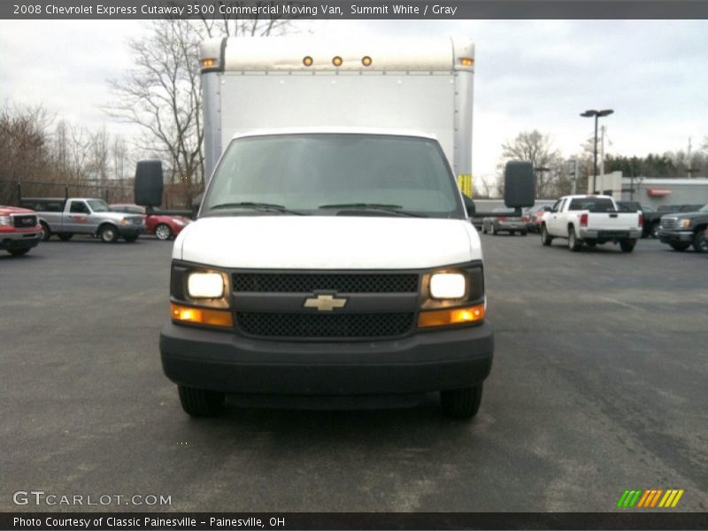 Summit White / Gray 2008 Chevrolet Express Cutaway 3500 Commercial Moving Van