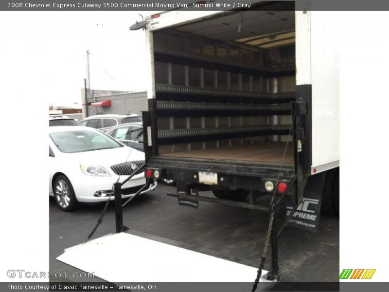 Summit White / Gray 2008 Chevrolet Express Cutaway 3500 Commercial Moving Van