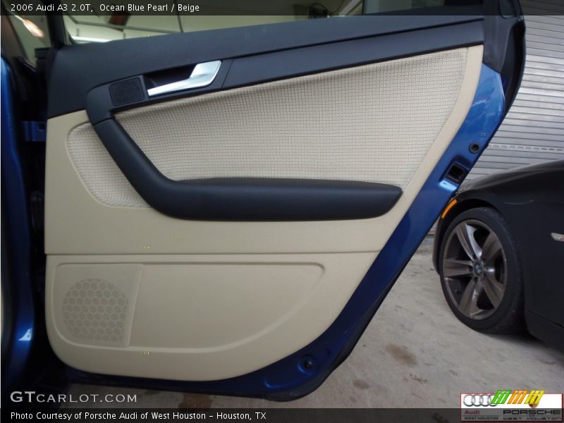 Ocean Blue Pearl / Beige 2006 Audi A3 2.0T
