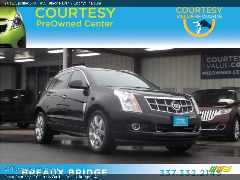 Black Raven / Ebony/Titanium 2011 Cadillac SRX FWD