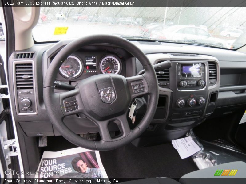 Bright White / Black/Diesel Gray 2013 Ram 1500 Express Regular Cab
