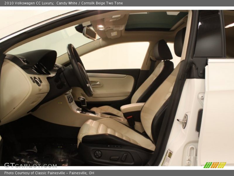 Candy White / Cornsilk Beige Two Tone 2010 Volkswagen CC Luxury