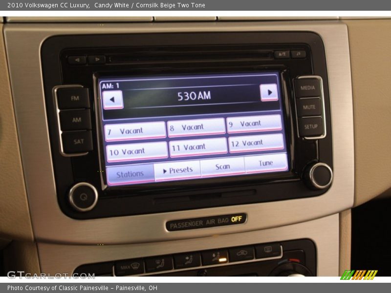 Candy White / Cornsilk Beige Two Tone 2010 Volkswagen CC Luxury