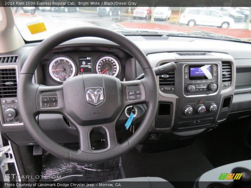 Bright White / Black/Diesel Gray 2013 Ram 1500 Express Regular Cab