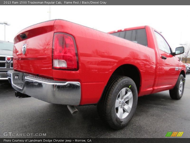 Flame Red / Black/Diesel Gray 2013 Ram 1500 Tradesman Regular Cab