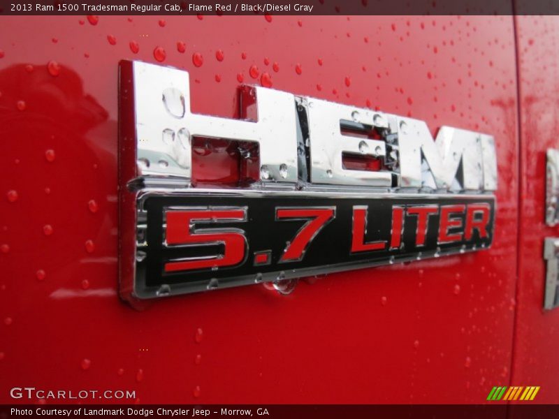 Flame Red / Black/Diesel Gray 2013 Ram 1500 Tradesman Regular Cab