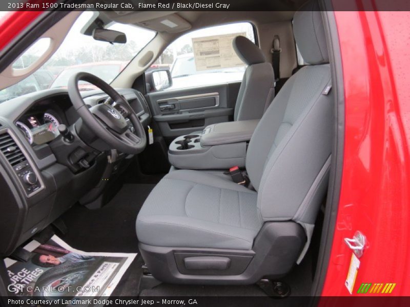 Flame Red / Black/Diesel Gray 2013 Ram 1500 Tradesman Regular Cab