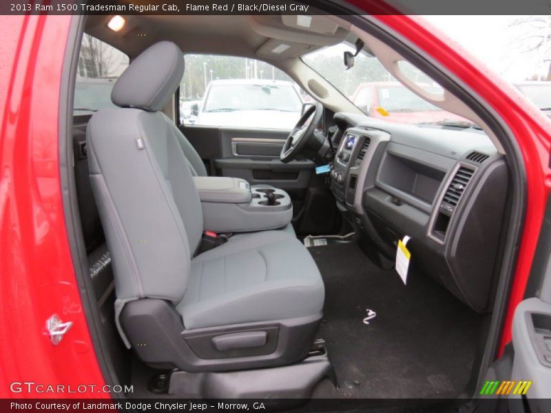 Flame Red / Black/Diesel Gray 2013 Ram 1500 Tradesman Regular Cab