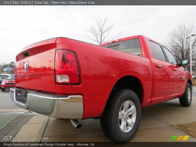 Flame Red / Black/Diesel Gray 2013 Ram 1500 SLT Crew Cab