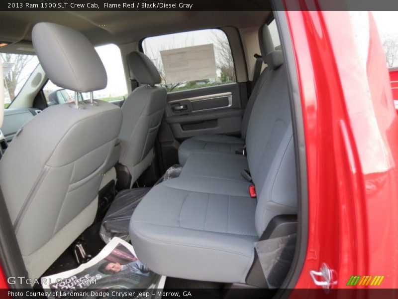 Flame Red / Black/Diesel Gray 2013 Ram 1500 SLT Crew Cab