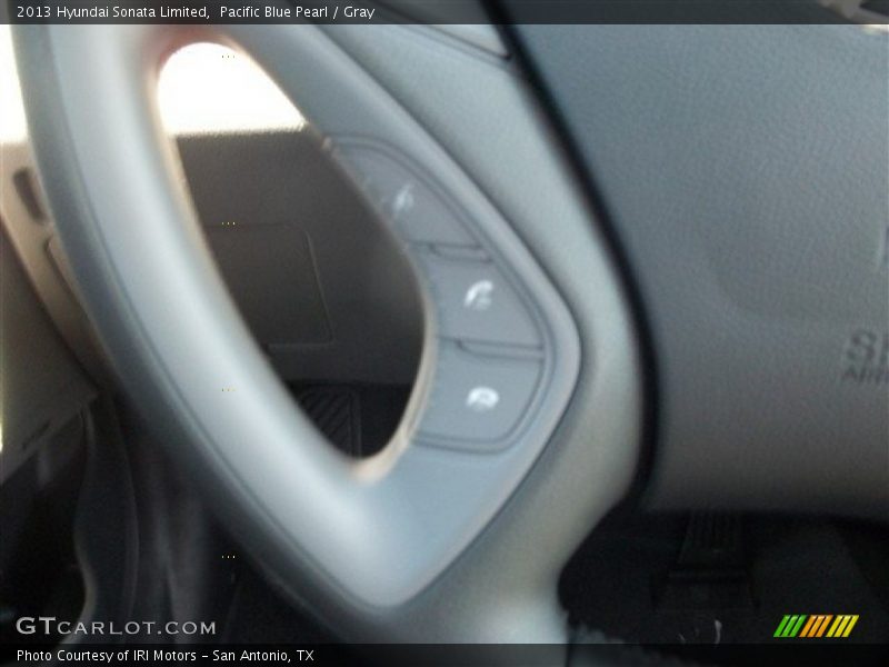 Pacific Blue Pearl / Gray 2013 Hyundai Sonata Limited