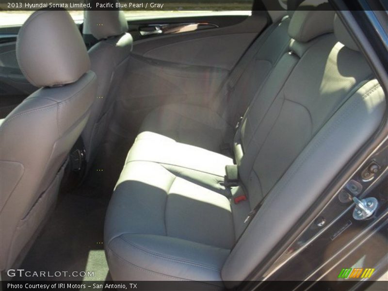 Pacific Blue Pearl / Gray 2013 Hyundai Sonata Limited