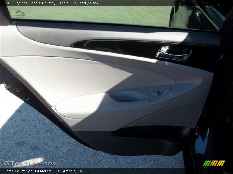 Pacific Blue Pearl / Gray 2013 Hyundai Sonata Limited