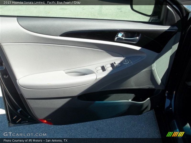 Pacific Blue Pearl / Gray 2013 Hyundai Sonata Limited