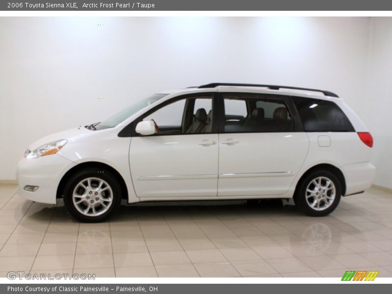 Arctic Frost Pearl / Taupe 2006 Toyota Sienna XLE