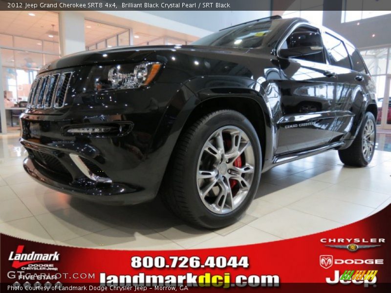 Brilliant Black Crystal Pearl / SRT Black 2012 Jeep Grand Cherokee SRT8 4x4