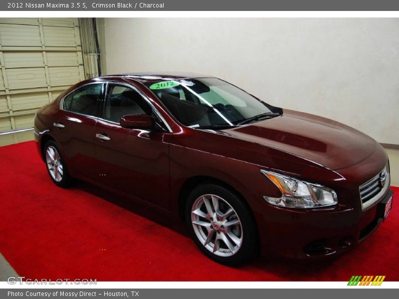 Crimson Black / Charcoal 2012 Nissan Maxima 3.5 S