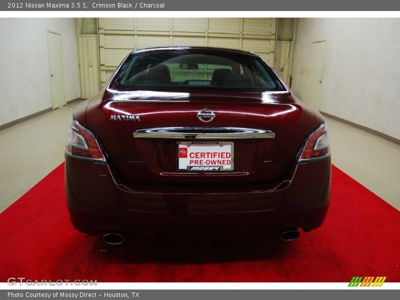 Crimson Black / Charcoal 2012 Nissan Maxima 3.5 S