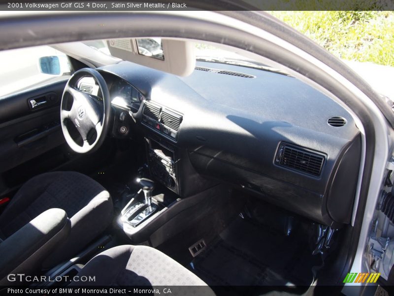 Satin Silver Metallic / Black 2001 Volkswagen Golf GLS 4 Door
