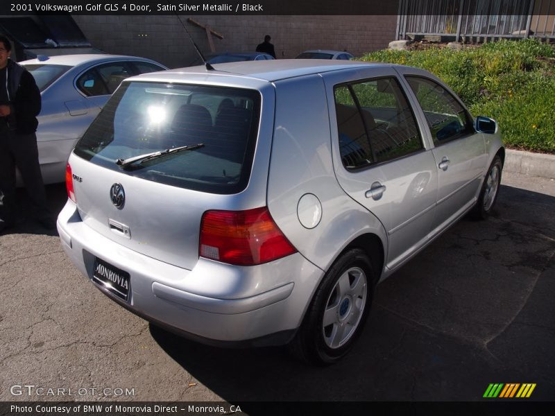 Satin Silver Metallic / Black 2001 Volkswagen Golf GLS 4 Door