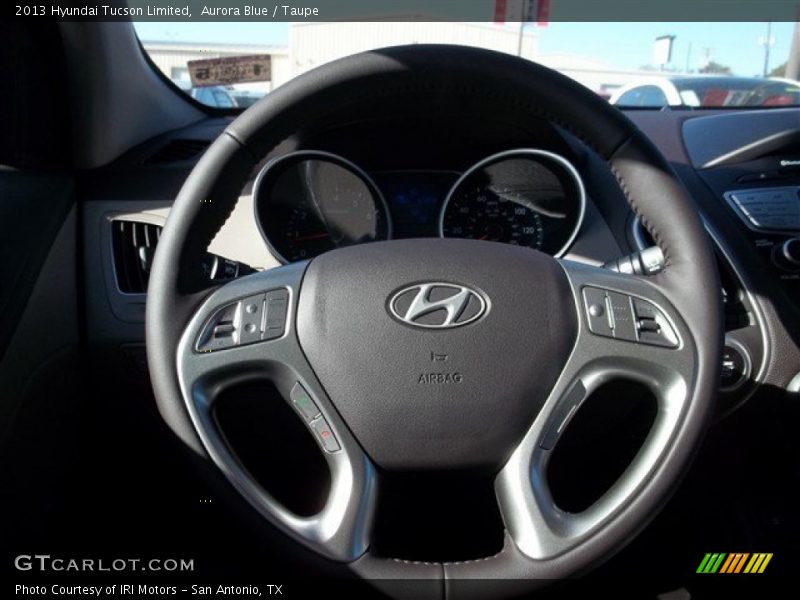 Aurora Blue / Taupe 2013 Hyundai Tucson Limited