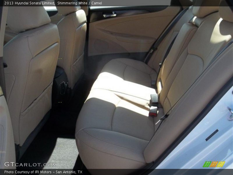 Shimmering White / Camel 2013 Hyundai Sonata Limited