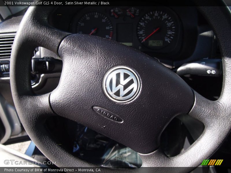 Satin Silver Metallic / Black 2001 Volkswagen Golf GLS 4 Door