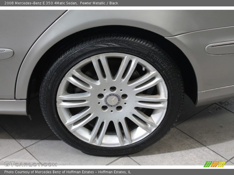 Pewter Metallic / Black 2008 Mercedes-Benz E 350 4Matic Sedan