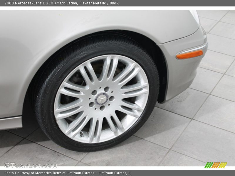 Pewter Metallic / Black 2008 Mercedes-Benz E 350 4Matic Sedan