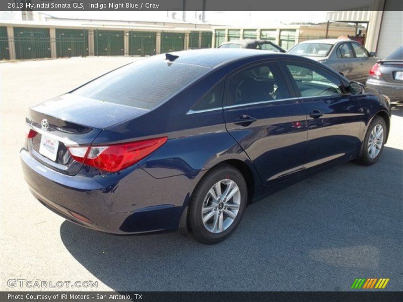 Indigo Night Blue / Gray 2013 Hyundai Sonata GLS