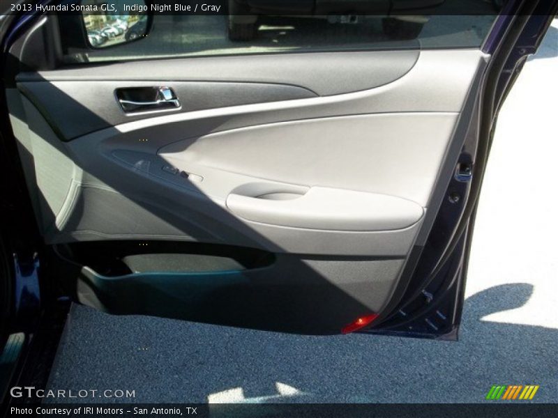Indigo Night Blue / Gray 2013 Hyundai Sonata GLS