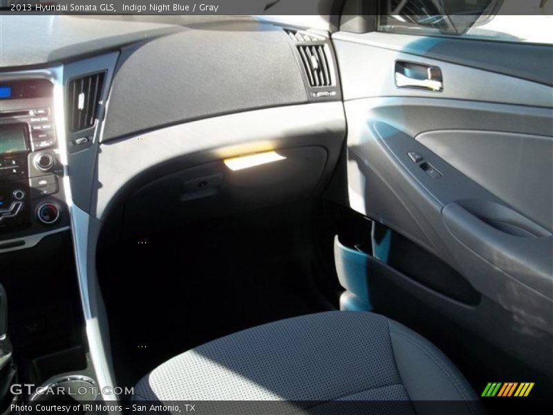 Indigo Night Blue / Gray 2013 Hyundai Sonata GLS