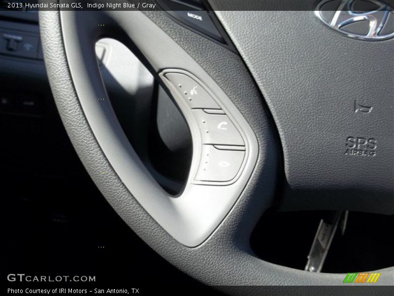 Indigo Night Blue / Gray 2013 Hyundai Sonata GLS