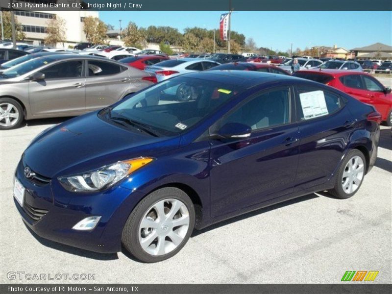 Indigo Night / Gray 2013 Hyundai Elantra GLS