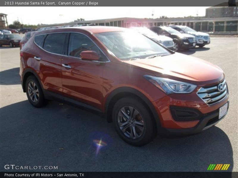 Canyon Copper / Beige 2013 Hyundai Santa Fe Sport