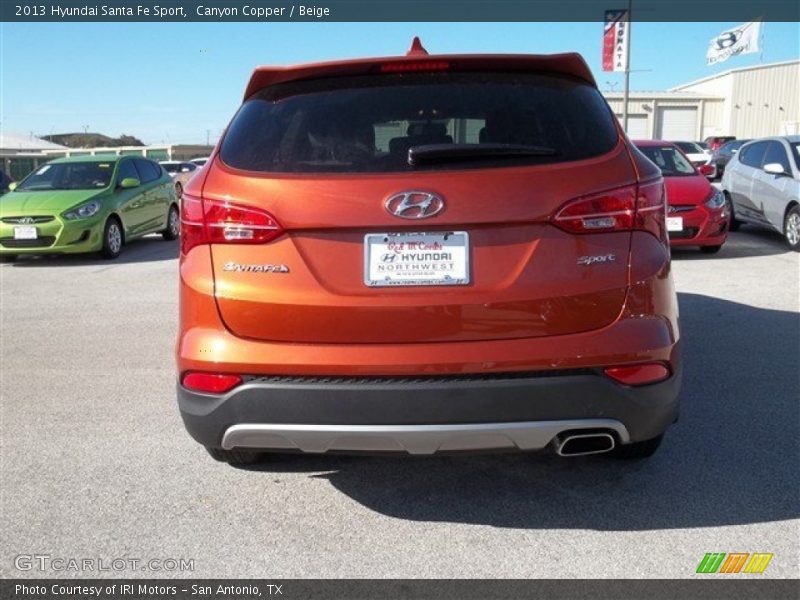 Canyon Copper / Beige 2013 Hyundai Santa Fe Sport