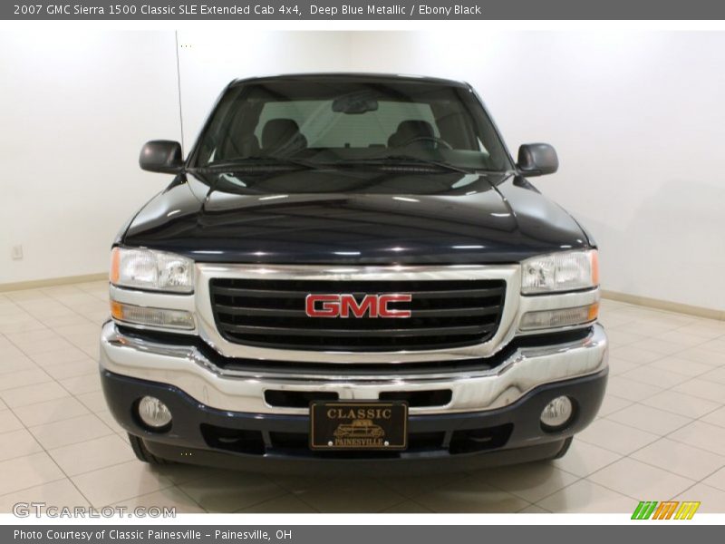Deep Blue Metallic / Ebony Black 2007 GMC Sierra 1500 Classic SLE Extended Cab 4x4