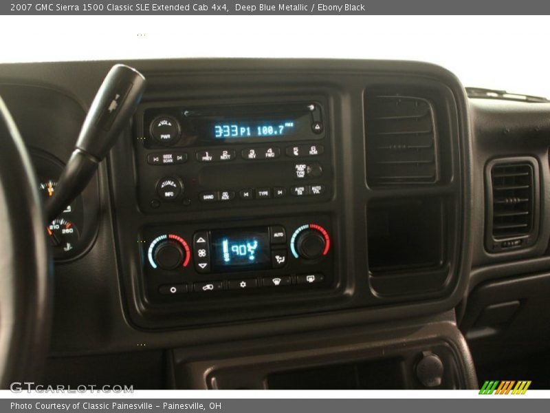 Deep Blue Metallic / Ebony Black 2007 GMC Sierra 1500 Classic SLE Extended Cab 4x4