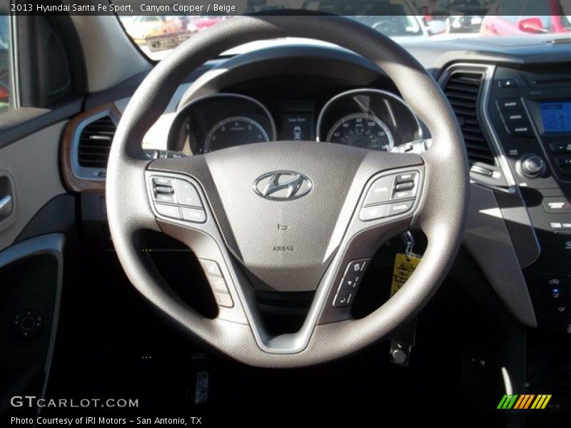 Canyon Copper / Beige 2013 Hyundai Santa Fe Sport