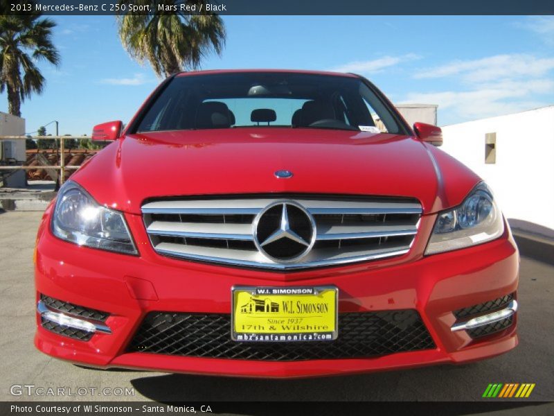 Mars Red / Black 2013 Mercedes-Benz C 250 Sport
