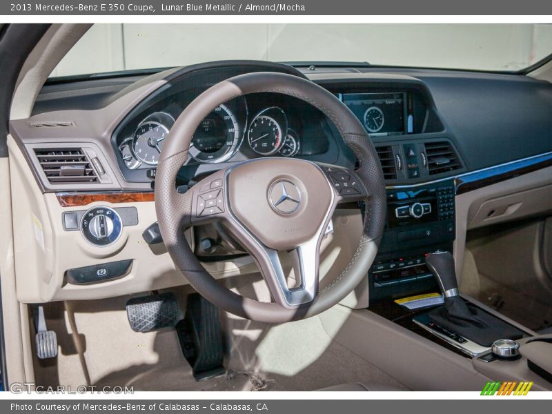 Lunar Blue Metallic / Almond/Mocha 2013 Mercedes-Benz E 350 Coupe