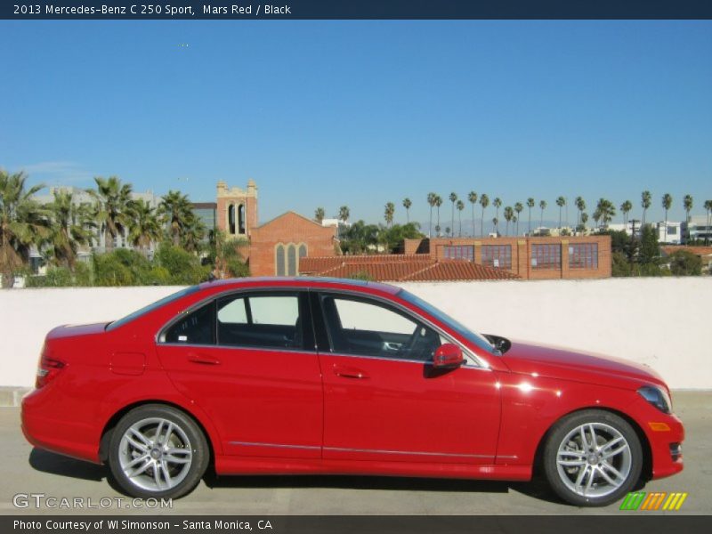 Mars Red / Black 2013 Mercedes-Benz C 250 Sport