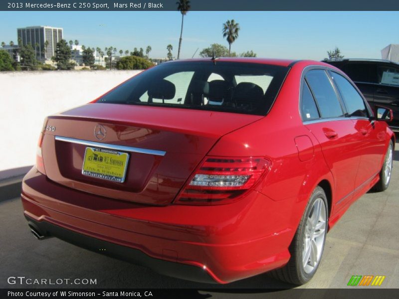 Mars Red / Black 2013 Mercedes-Benz C 250 Sport